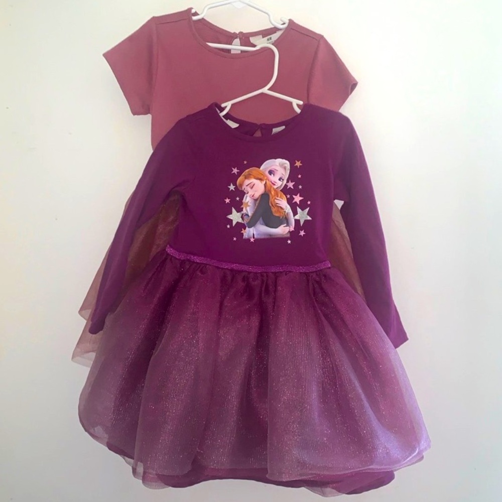 H&M 4/5T Tulle Frozen Dress Bundle